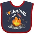thumbnail image 3 of Inktastic I Love Camping- Campfire, Hot Dog, Marshmallows Boys or Girls Baby Bib, 3 of 4