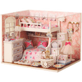 thumbnail image 1 of DIY Doll House Wooden Doll Houses Miniature Surprise Dollhouse Furniture Kit With LED Toys For Children Birthday Christmas Gift Gao Jinjia LED, 1 of 2