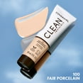 thumbnail image 5 of (2 pack) COVERGIRL Clean Invisible Liquid Foundation, 100 Fair Porcelain, 1.0 fl oz, 5 of 15