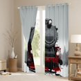 thumbnail image 3 of jejeloiu Vintage Train Curtains Pack of 2 (42x84 Each),Traffic Vehicles Curtains Blackout For Adults, 3 of 6
