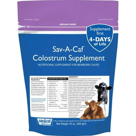 UPC: 0616368514372 | Milk Products Sav-A-CAF  16 oz  Colostrum Supplement