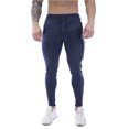 thumbnail image 4 of Vedolay Mens Linen Pants Casual Drawstring Trousers Loose Linen Casual Pant Navy,L, 4 of 4