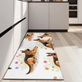 thumbnail image 4 of German Shepherd Dogs with Flowers Kitchen Rug Mat,Kitchen Runner Rugs Non Skid Washable,Decorative Kitchen Floor Mats for Kitchen,Sink,Laundry,17"X47", 4 of 5