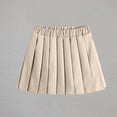 thumbnail image 6 of Ynynloco Girls Casual Mini High Waist Stretchy Flared Pleated Skater School Uniform Skirts, 6 of 7