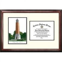 Campus Images AL993V-1185 8.5 x 11 in. University of Alabama, Tuscaloosa Scholar Diploma Satin Mahogany Frame
