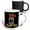 Multicolor, variant on 3drose, Royal Pug Dog with Funny Crown with Black Background, 11oz Two-tone Blue Mug