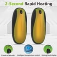 thumbnail image 3 of Hand Warmers Rechargeable 2 Pack, 14000mAh Electric Hand Warmers with Charging Case, Quick Charge Portable Heater,Gifts for Christmas, Winter, Outdoor, Camping, Hunting Accessories, Green, 3 of 13
