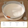 thumbnail image 7 of Stimulicat Cat Bed Rope Cotton, Stimuli cat Basket Bed, Cotton Rope Woven Round Cat Beds Basket with Built-in Teasing Ball, Handwoven Foldable Scratchable for Small & Large pet, 7 of 7