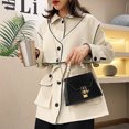 thumbnail image 4 of Moda Alligator PU Messenger Bag Mujeres Pearl Bolsos de hombro (Negro) Tmvgtek Para estrenar, 4 of 9