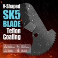 thumbnail image 3 of SHALL PVC Pipe Cutter, Cuts up to 2-1/2&acirc;?, Heavy-Duty Aluminum Ratchet Pipe Cutter Tool for PVC, PPR, PE, PEX, Plastic Hoses & Plumbing, 3 of 7