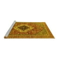 thumbnail image 2 of Ahgly Company Machine Washable Indoor Round Persian Yellow Traditional Area Rugs, 8' Round, 2 of 4