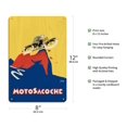 thumbnail image 2 of Motosacoche 346cc Swiss Motorbike - Vintage Motorcycle Poster by Marcello Nizzoli c.1927 - 8 x 12 inch Vintage Wood Art Sign, 2 of 4