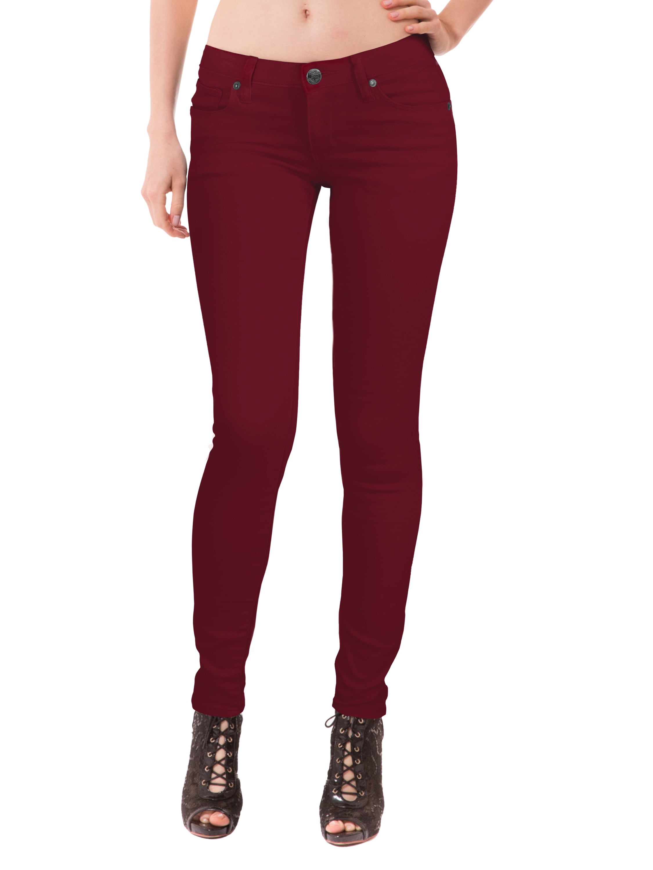 red skinny jeans walmart