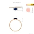 thumbnail image 5 of ANGARA Natural Oval Blue Sapphire Solitaire Ring With Diamonds in 14K Rose Gold for Women (Size-6x4mm) | September Birthstone, Anniversary, Jewelry Gift for Women | Natural Blue Sapphire Ring, 5 of 10