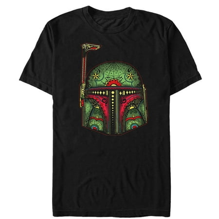 Star Wars Men's Sugar Skull Boba Fett T-Shirt