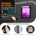 thumbnail image 4 of VEVOR 4x4 Grow Tent, 48'' x 48'' x 80'', High Reflective 2000D Mylar Hydroponic Growing Tent with Observation Window, Tool Bag and Floor Tray for Indoor Plants Growing, 4 of 9