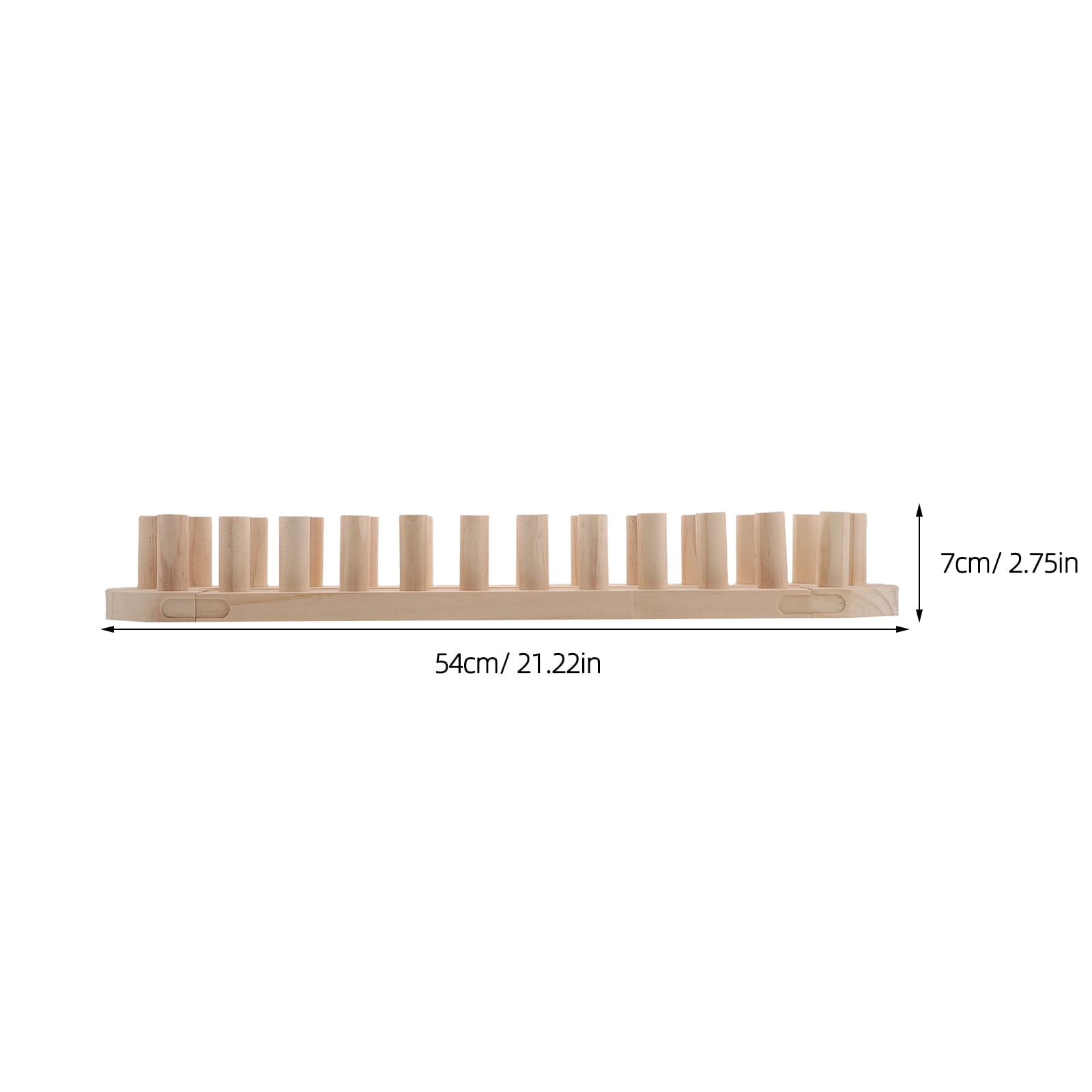 LOLIPPYY Adjustable Wood Weaving Board for Knitting Scarves, Blankets and Crafts, Multifunctional Khaki Design Tool