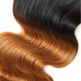 thumbnail image 3 of Ustar Unique Bargains Ombre Two Tone#1B/30 Color Black Auburn Brazilian 3 Bundles 100% Human Hair 14"16"16"inch, 3 of 7