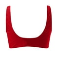 thumbnail image 5 of adviicd Women's Twist Front Bikini Top V Neck Push Up Padded Swimsuit Top Bathing Suits for Women Red, XL, 5 of 5