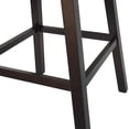 thumbnail image 4 of Noble House Graham Modern Upholstered Swivel Bar Stool, Navy Blue, Espresso, 4 of 9