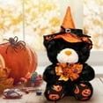 thumbnail image 2 of Halloween Plush Bear - Halloween Pumpkin Witch Stuffed Animal Teddy Bear with Broomstick & Hat, Halloween Party Decorations Gifts for Boys & Girls - 11 Inch Halloween Toy Bear Plush Stuffed Animal, 2 of 5