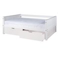 thumbnail image 2 of Camaflexi Daybed / Panel Headboard / Solid Wood / Drawers / White Finish - Twin, 2 of 4