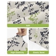 thumbnail image 4 of Grey Green Botanical Bar Stool Covers Set of 6, Rustic Country Spring Floral Summer Leaf Stretch Bar Chair Covers with Backs, Removable Pub Counter Height Chair Cover for Kitchen Dining Room Cafe, 4 of 7