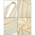 thumbnail image 3 of BABOMAREON Women’s Halter Deep V Neck Backless Maxi Dress Sleeveless Ruched Draped High Slit Evening Gown for Club Party Cocktail Formal Events, 3 of 6