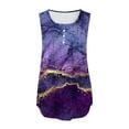 thumbnail image 4 of Ichuanyi Womens Shirts Clearance, Women Casual Sleeveless V-neck Print Blouse Pullover Tank Tops Shirt, 4 of 5