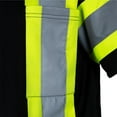 thumbnail image 5 of JORESTECH Hi-Vis Short-Sleeved, Two-Toned Work Safety T-Shirt, TS-28 (Black, 3XL), 5 of 6