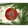 thumbnail image 2 of Carolines Treasures SC9755CO1 Redbone Coonhound Flocons de Neige Rouges Ornement en Céramique de Vacances, 2 of 2