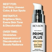 Revlon PhotoReady Prime Plus Primer, Brightening + Skin-Tone Evening, 1 fl oz