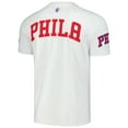 thumbnail image 3 of Unisex FISLL White Philadelphia 76ers Heritage Crest T-Shirt, 3 of 3