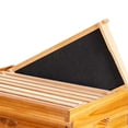 thumbnail image 6 of Deep Brood Beehive Frames with Wax Foundation, 10  Honey Bee Frames with  Beeswax Coated  Grade Foundation Sheets, 9-1/8-Inch (Black), 6 of 7