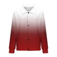 thumbnail image 5 of Mceream Women's Ribbed Knit Shacket Button Down Gradient Jackets Long Sleeve Sweater Shirts Fall Winter Trendy Cardigans Plus Size Winter Warm Outwear Chaqueta De Invierno Para Mujer Red M, 5 of 5