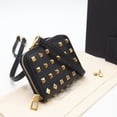 thumbnail image 2 of Pre-Owned VALENTINO Rockstud Wallet with Neck Strap WY0P0R48HXN 2-Way Shoulder Bag in Black and..., 2 of 11