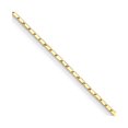 thumbnail image 1 of Diamond2Deal 24K Yellow Gold Polished 3 mm Solid Square Barrel Link Chain Necklace for Women 16", 1 of 3