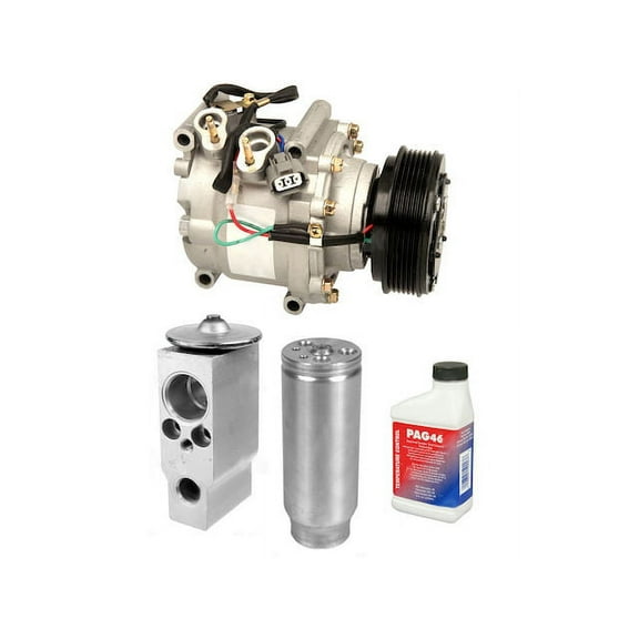 A/C Compressor Kit - Compatible with 2001 - 2005 Honda Civic 1.7L (with TRS090 Compressor) 2002 2003 2004