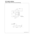 thumbnail image 2 of Kingston Brass CC13005DLK 1/2" FIP x 3/4" Hose Thread Angle Stop Valve with Flange, Oil Rubbed Bronze, 2 of 2