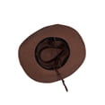 thumbnail image 3 of Gustave Straw Cowboy Hat for Women Men Western Cowgirl Sun Hat Wide Brim Summer Beach Hat with Windproof Chin Strap - Coffee, 3 of 7