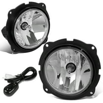 DNA Motoring For 07-12 Ford Escape Clear Lens Front Bumper Fog Light Lamps Pair w/Wiring Harness Switch