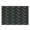 thumbnail image 1 of Nordic Cutting Board, Scribble Style Leaf Motifs Nature Inspired Ornament Pattern with Foliage, Decorative Tempered Glass Cutting and Serving Board, Small Size, Black and White, by Ambesonne, 1 of 1