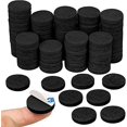 thumbnail image 1 of Almohadillas de fieltro para muebles CHAO 80 piezas negras diámetro 2,5 cm grosor 2 mm, 1 of 5