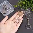 thumbnail image 4 of Titanium Quick Release Keychain Belt Keychain Clip Keychain Carabiner Clip Snap Hook and Key Ring D-Ring Shackles Clasps Key Organizer Holder for Keychain Lanyard Clip DIY Crafts DIY, 4 of 5