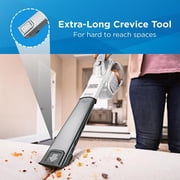 BLACK+DECKER Cordless Handheld Vacuum, AdvancedClean+, with XL Crevice Tool and Dust Bin, White, HHVK320J10