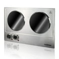 thumbnail image 4 of Quemador doble CUSIMAX 1800W Placa eléctrica de cerámica para cocinar Estufa de infrarrojos de doble control Quemador de encimera portátil Placa de vidrio Estufa eléctrica Versión mejorada de acero in, 4 of 5