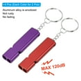 thumbnail image 3 of Unique Bargains Sifflet de Survie, Lot de 4 Sifflets de Sécurité à Son Fort pour la Randonnée, Rouge, Violet, 3 of 6