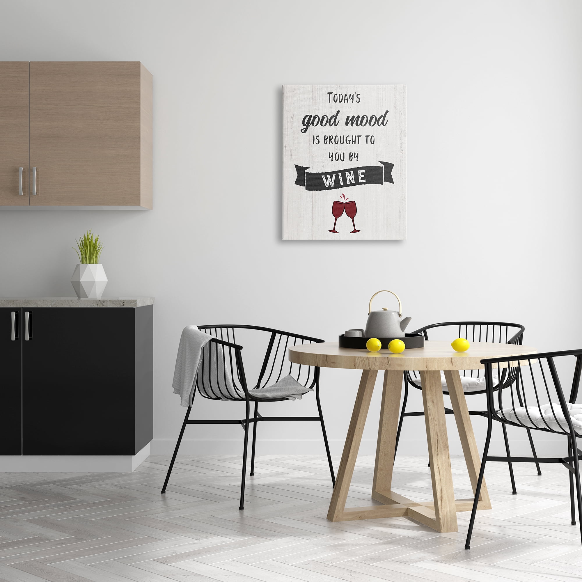 Stupell Industries Good Mood By Wine Funny Phrase Alcohol Humor, 24 x 30, Design by CAD Designs