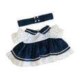 thumbnail image 1 of Vestidos de mezclilla con Cinturón para muñecas de moda perfke 15 pulgadas, 1 of 9