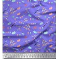 thumbnail image 1 of Soimoi Cotton Voile Fabric Celebration Flag,Rabbit & Egg Easter Print Fabric by The Yard 42 Inch Wide, 1 of 1